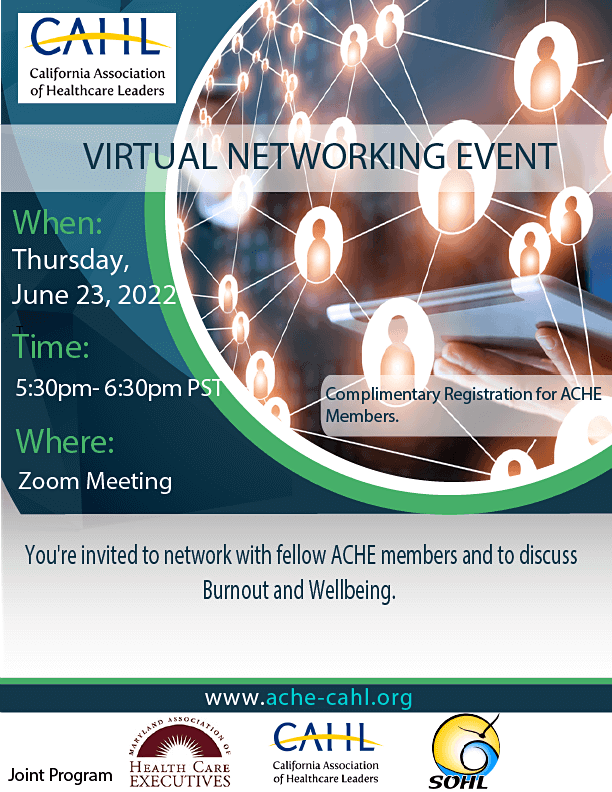 CAHL Virtual networking event