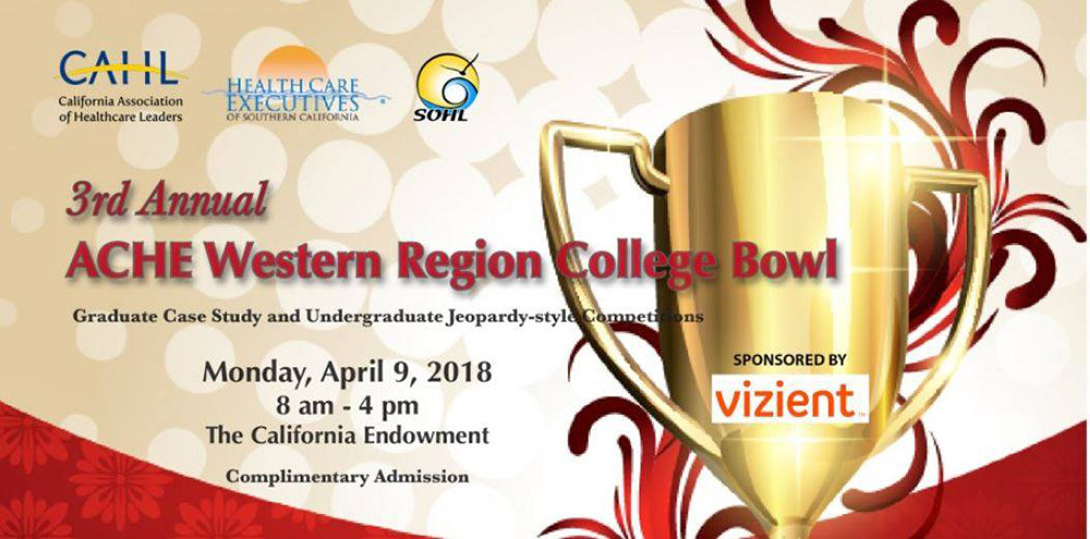 3rd Annual ACHE Western Region College Bowl - April 9 2018 Image