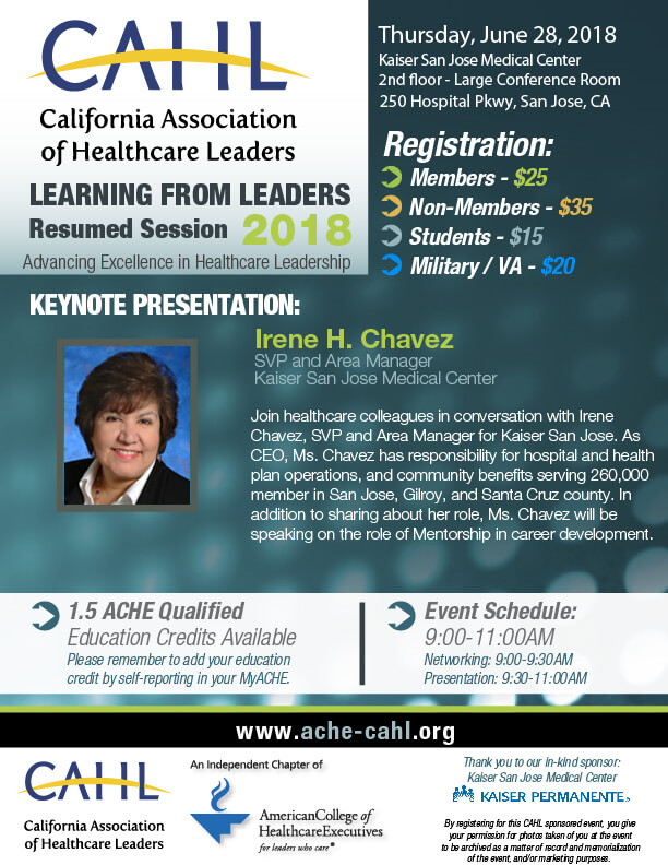 Resumed Session: Learning From Leaders with Irene H. Chavez Flyer