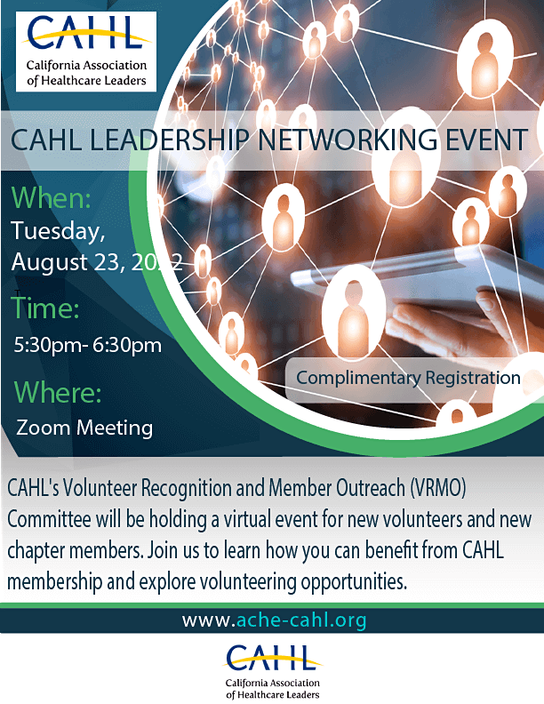 CAHL Aug 23 2022 Leadership Networking event