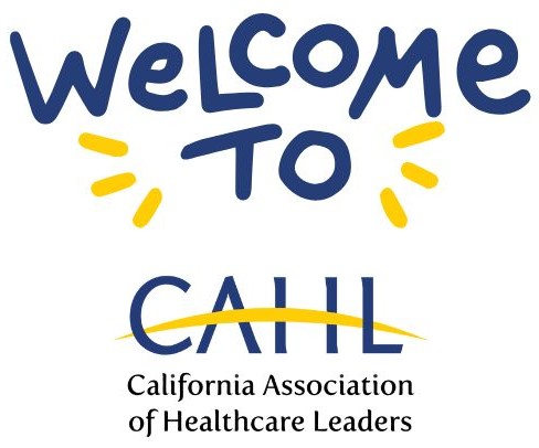 Welcome to text with CAHL logo on transparent background