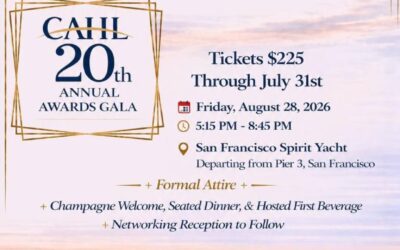 20 Year Anniversary of CAHL: Sign up for the CAHL Annual Awards Today!